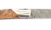 Le Thiers Pirou Juniper Wood - Damascus Blade - 1 Bolster 3