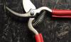 18 cm Garden shears - RED Leather covering branches 3