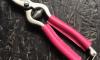 18 cm Garden shears - FUSHIA Leather covering branches