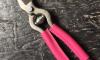 18 cm Garden shears - FUSHIA Leather covering branches 2