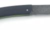 Julien Bailon - Le Thiers Damascus Avakian Shotgun Model - Black G10 - Apple Green interlayer 2