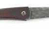 Chomilier - Zladinox Stainless Damascus, Titane Platines - Black and Red Carbon Fiber 3