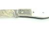 Laforet - Damascus blade and miter - white mother-of-pearl handle