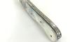 Laforet - Damascus blade and miter - white mother-of-pearl handle 5