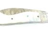 Laforet - Damascus blade and miter - white mother-of-pearl handle 3