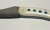Maxime Rossignol - Pingouin Model - White G10 Handle with Blue Inserts