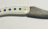 Maxime Rossignol - Pingouin Model - White G10 Handle with Blue Inserts 2