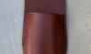 DARK BROWN leather belt case for garden pruning shears