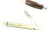 Remaud - Tonneau Large size knife - Ebony from Macassar - nickel silver bolster