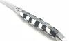 Laguiole 12 cm - Franc-Maçon - Checkerboard Handle - Bone and Ebony Wood - 2 bolsters 4