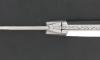 Laguiole 12 cm - White and Black Handle -  Decorated Spring - 1 Bolster 3