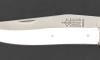 Laguiole 12 cm - White and Black Handle -  Decorated Spring - 1 Bolster 4