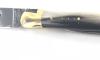 Laguiole Tradition 12 cm - 2 Brass Bolsters - 3 pieces - Blond Horn - T12 Steel