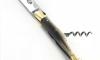 Laguiole Tradition 12 cm - 2 Brass Bolsters - 3 pieces - Blond Horn - Carbon Steel 4