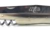 Laguiole Tradition 12 cm - 2 Brass Bolsters - 3 pieces - Blond Horn - Carbon Steel 5