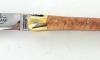 Laguiole Tradition 9 cm - 2 Brass Bolsters - Briar Wood