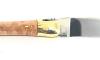 Laguiole Tradition 9 cm - 2 Brass Bolsters - Briar Wood 3