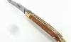 Laguiole Tradition 9 cm - 2 Brass Bolsters - Briar Wood 4