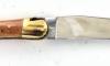 Laguiole Tradition 11 cm - 2 Brass Bolsters - Juniper Wood 3