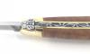 Laguiole Tradition 11 cm - 2 Brass Bolsters - Briar Wood 2