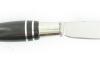 Nontron Virole n° 25 - Bowl - Ebony Wood, Box Wood and aluminium Handle 2