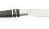 Nontron Virole n° 22 - Double Collar  - Ebony Wood and aluminium Handle 2