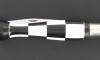 Nontron Virole n° 25 - Bowl - Checkerboard - Ebony Wood and White Corian Handle, Aluminium Insert 3