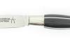 Nontron Virole n° 25 - Bowl - the Yang - Black Corian Handle, White Corian Insert