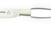 Nontron Virole n° 25 - Bowl - the Taiji - White and Black Corian Handle, Aluminium Insert