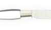 Nontron Virole n° 25 - Bowl - the Taiji - White and Black Corian Handle, Aluminium Insert 2