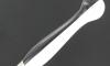 Nontron Virole n° 25 - Bowl - the Taiji - White and Black Corian Handle, Aluminium Insert 4