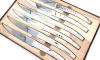 Box of 6 serrated Thiers Table - Home Decors