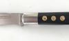 Knife Basque Yatagan 12 cm - Ebony Wood - Worked Spring - exposed rosettes