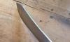 12 in American Butcher - Plate Semelle - Carbon Steel - Black Wood Handle Ref 307 2