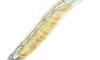 Laguiole 12 cm - Chestnut Wood - Worked Platinum - 2 bolsters 5