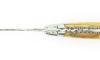 Laguiole 12 cm Olive Wood - Worked Platinum - 2 bolsters 3