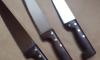 Butcher 11 1/5&quot; (28 cm) - Stainless Steel - Palissander Wood - Ref 30 2