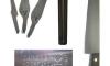 10 in Slicing Knife Wengue Wood - Carbon Ref 309 4