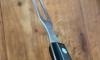 Bayonet Fork - unforged - black handle - 3 rivets Ref 450 2