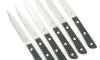 SET OF 6 TABLE KNIVES - 4 in - G10 Handle - 200 Range