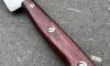 7 in Slicing Knife - Palissander Wood - Carbon steel - rosette rivets - Ref 420 3