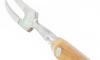 Curb Fork 6 in - Stainless Steel - Olive Wood Handle (10) 2