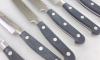 6 pieces de Serrated Steak knives -  SABATIER FRERES Ref 165 x6 2